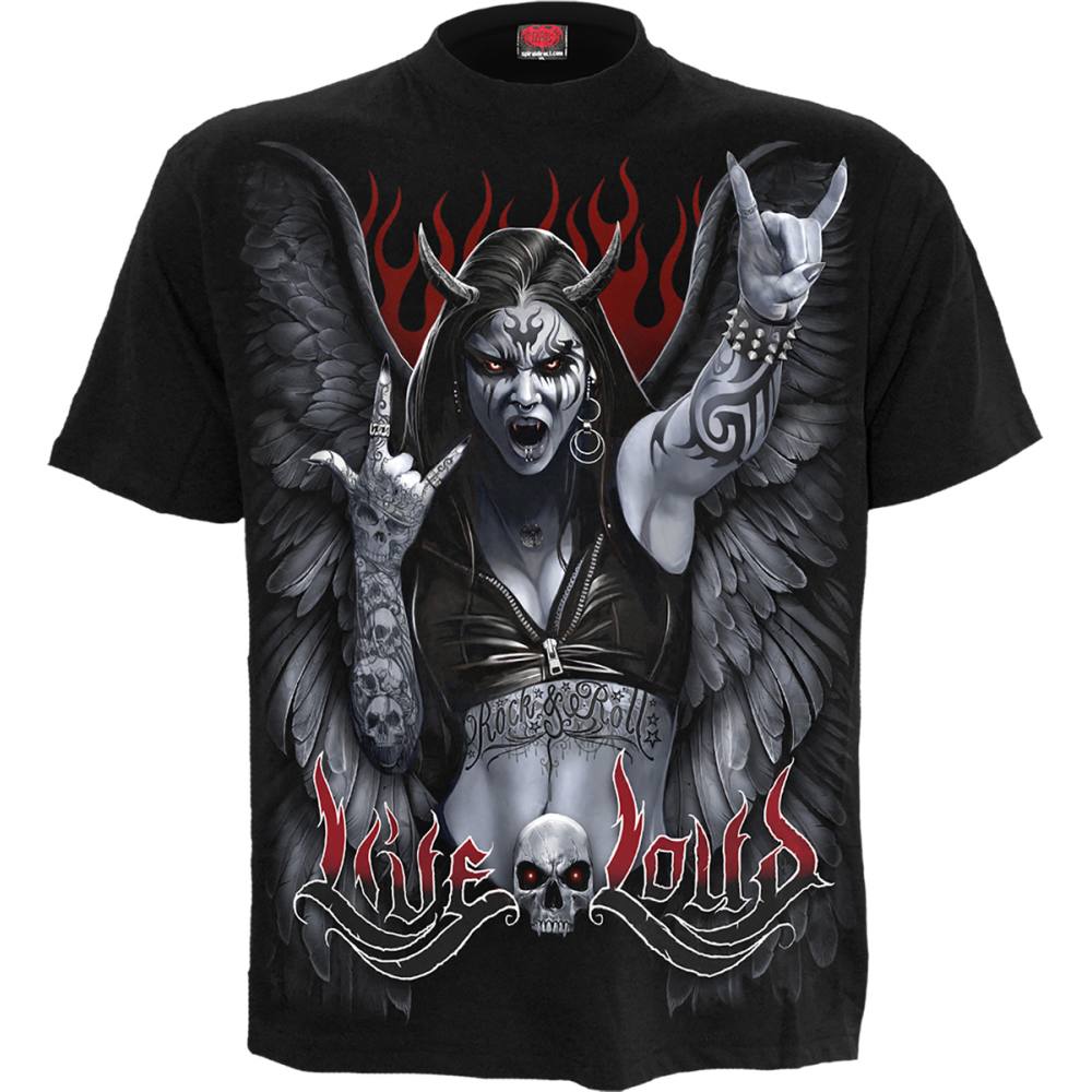 Spiral - Rock Loud Mens T-shirt - Black